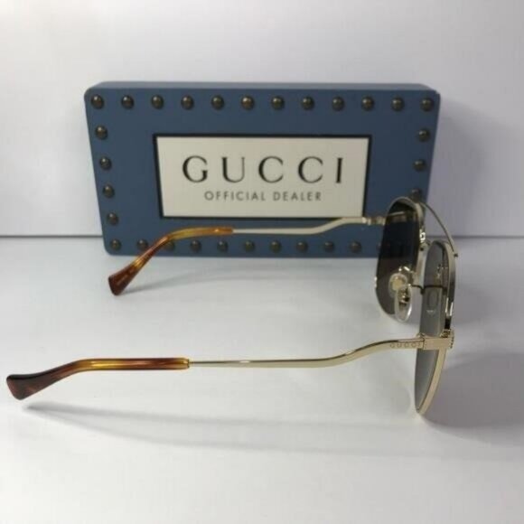 💯 - New Authentic Gucci Brown Pilot Ladies Sunglasses GG0969S 002 - Picture 7 of 11